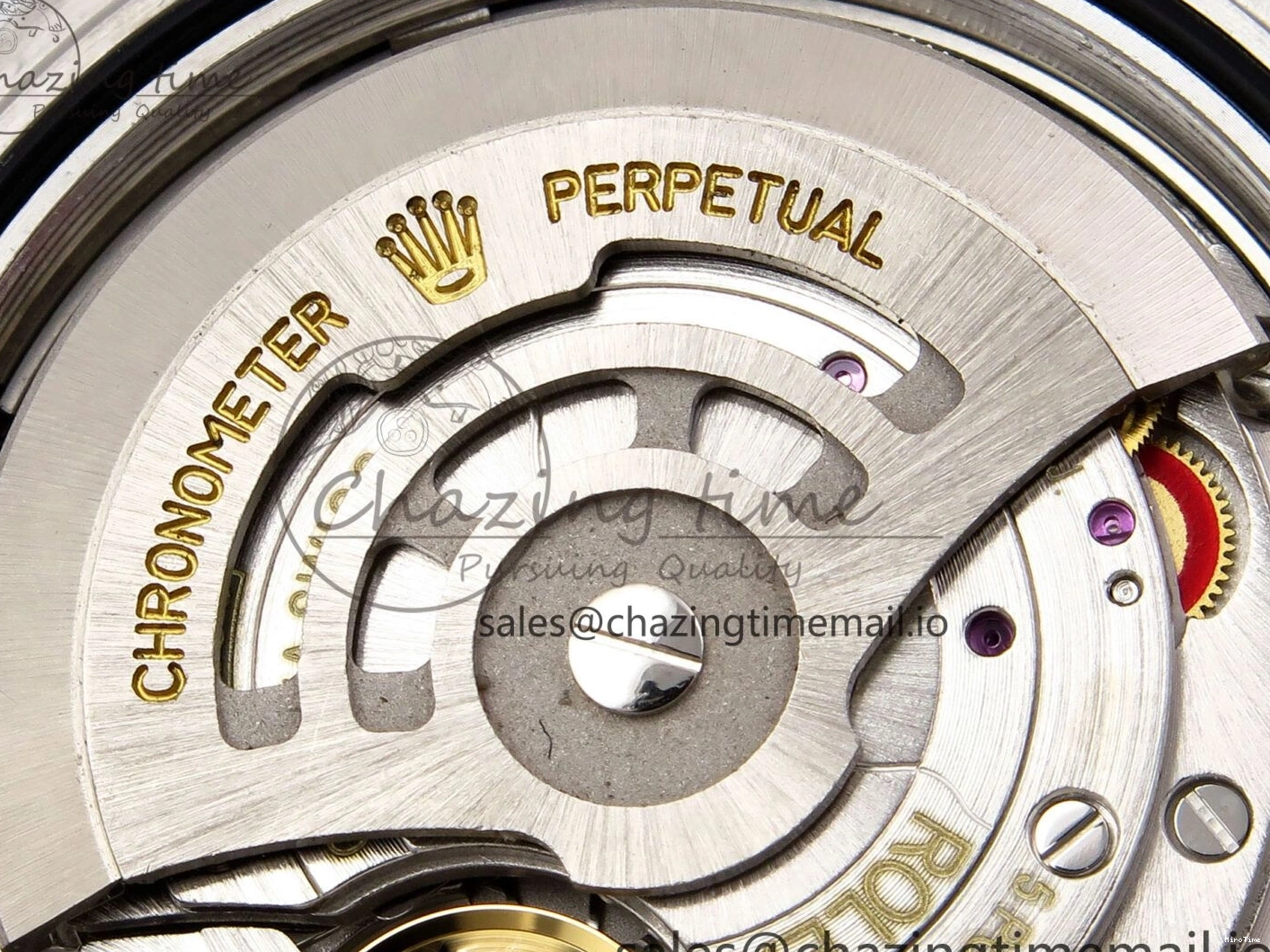 MiroTime 0131 GoodFit DateJust 41 126334 EWEF Best Edition Gray Dial Green Roman on Oyster Bracelet A 1054